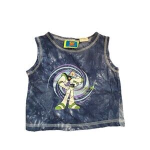 Vintage Kid’s Disney Toy Story Buzz Lightyear 18 Months Tank Top Tie Dye Infant